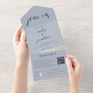Anpassningsbarna Går med oss QR-kod Modern Script