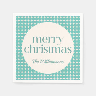 Anpassningsbarna Geometric Dots för vintage Mint T Pappersservett