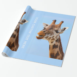 Anpassningsbarna Giraffe Porträtt är papper Presentpapper