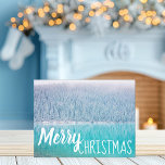 Anpassningsbarna god jul BeSnyval Winter Sjö Julkort<br><div class="desc">Vackert vitt Julgranar går i samma riktning som kristallblått Sjö Louise i Kanada. God jul är skrivet i elegant och typsnitt på serene vatten under gräs träd vackra skog. Fantastiskt fotografi av helgdag av Andreea Chidu.</div>