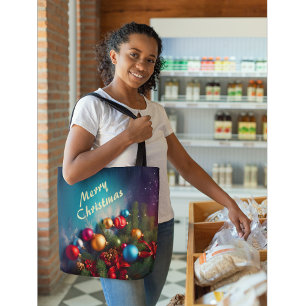 Anpassningsbarna god jul Totala Bag Anpassa text Tygkasse