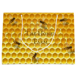 Anpassningsbarna Golden Honeycomb & Bees Large Sho