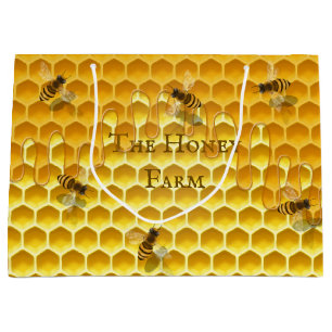 Anpassningsbarna Golden Honeycomb & Bees Large Sho