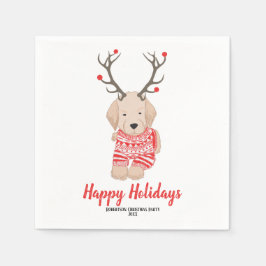 Anpassningsbarna Goldern Retriever jul Sweater Ant Pappersservett