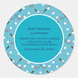 Anpassningsbarna Golf Member Party Stickers Golf B Runt Klistermärke