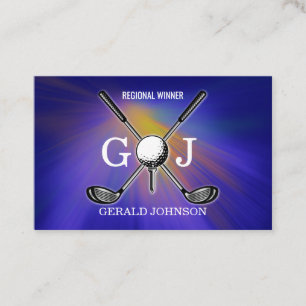 Anpassningsbarna Golf Monogram Design Buss med min Visitkort