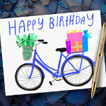 Anpassningsbarna grattis på födelsedagen Cute Blue Vykort<br><div class="desc">Lägg till din egen text eller använda som väggkonst i ram eller fäst på en korkboard. Det skulle vara roligt för ett barnrum, som ett födelsedagskort, eller för att belysa någons dag! Du kan också själv välja en bakgrund färg. Kolla in det här söta kortet och kolla i butiken om...</div>