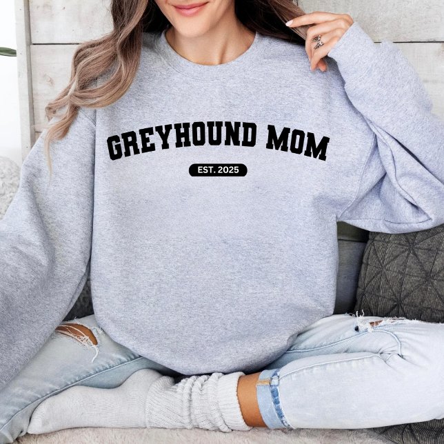Anpassningsbarna GREYHOUND MAMMA Hund Morsa, födel T Shirt (Skapare uppladdad)