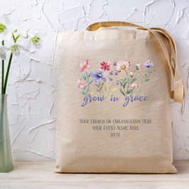 Anpassningsbarna Grow in Grace Wildblommor Bible Tygkasse