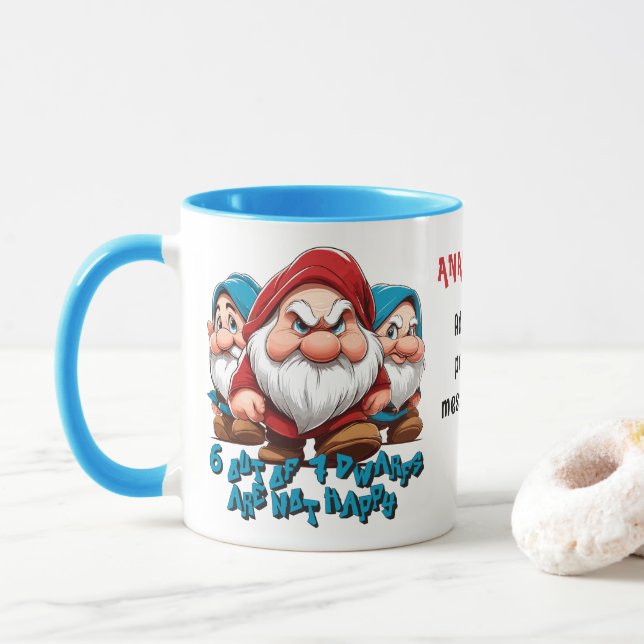 Anpassningsbarna Grumpy and Vänner Mugg (Med munk)