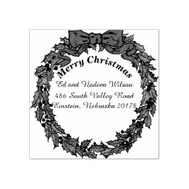 Anpassningsbarna Hälsning i jul - adressetikett Stämpel