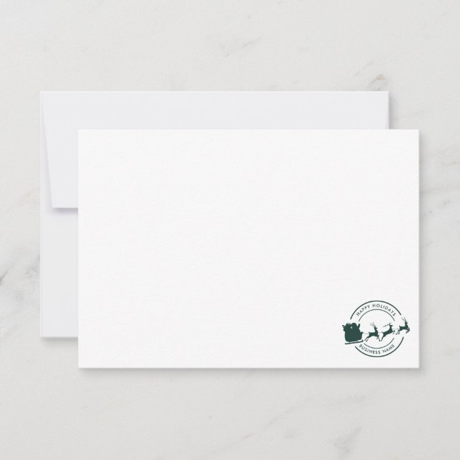 Anpassningsbarna Helgdagar i Business Namn Tack Kort (Framsida)