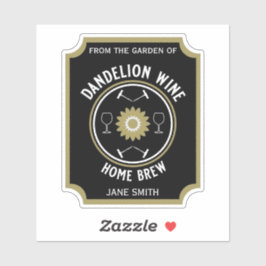 Anpassningsbarna Home Breved Dandelion Vin Klistermärken