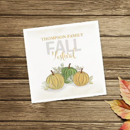 Anpassningsbarna HöstThanksgiving Gourds Pappersservett