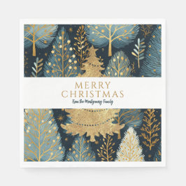 Anpassningsbarna i Modern Guld Helgdag, jul Pappersservett