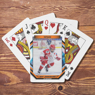 Anpassningsbarna Ice Hockey Player Keepsaké On Coo Casinokort