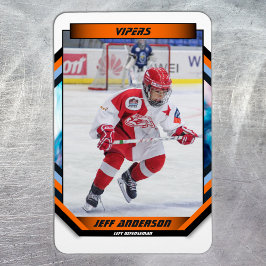 Anpassningsbarna Ice Hockey Player Keepsaké On Coo Magnet