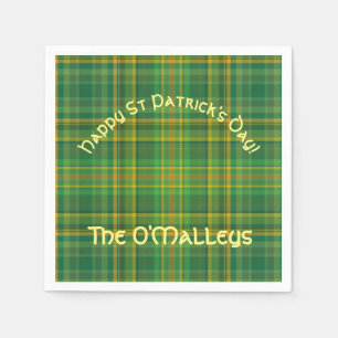 Anpassningsbarna Irish Grönt Play (Tartan) Pappersservett