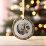 Anpassningsbarna Jul Boho Botanical Greenery Photo Julgransprydnad Keramik<br><div class="desc">Julboho Botanical Greenery Photo Anpassningsbar 2023 Ceramic Ornament</div>