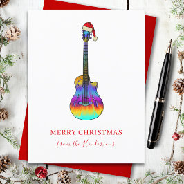 Anpassningsbarna Jul Guitar Helg Vykort