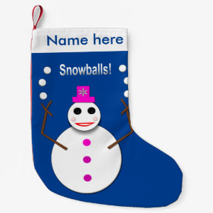 Anpassningsbarna Jul SnowLady Juggling Snowbollar  Liten Julstrumpa