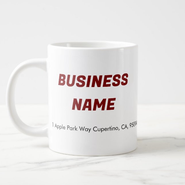 Anpassningsbarna JUMBO Mugg Business Company Logot (Vänster)