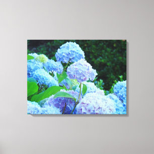 Anpassningsbarna Kanvastryck för blå Hydrangeas-Bl
