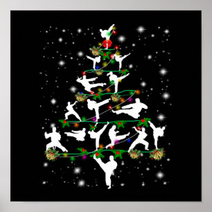 Anpassningsbarna Karate Decor Julgran Ornaments Poster