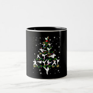 Anpassningsbarna Karate Decor Julgran Ornaments Två-Tonad Mugg