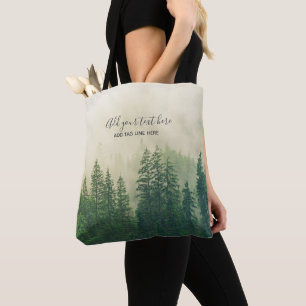 Anpassningsbarna Keepsaky för Misty Gräs Forest Tr Tygkasse