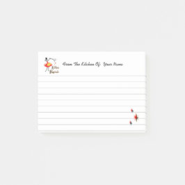 Anpassningsbarna Kitchen Magician Retro-låst Post-it Block