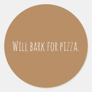 Anpassningsbarna kommer att blockera Pizza-Hund oc Runt Klistermärke