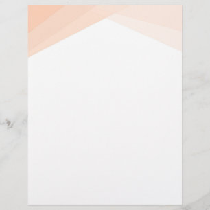 Anpassningsbarna kreativ Blank Template Apricot Wh Brevhuvud