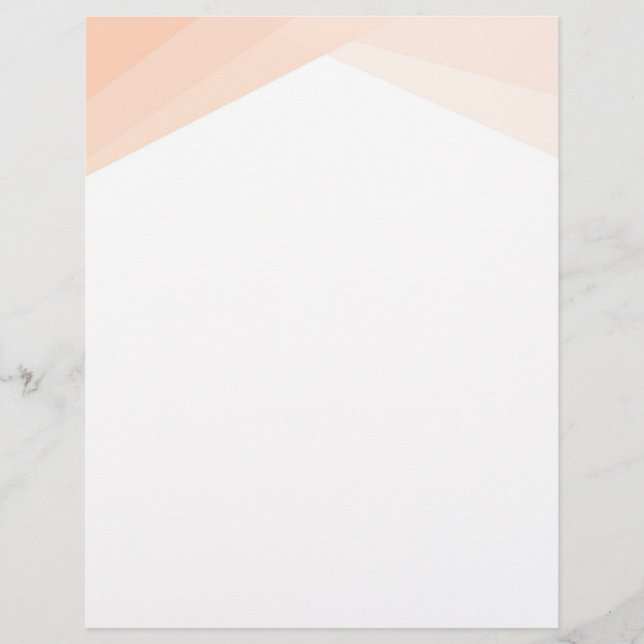 Anpassningsbarna kreativ Blank Template Apricot Wh Brevhuvud (Framsida)
