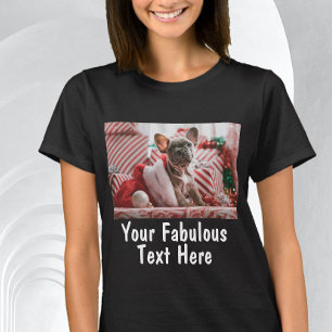 anpassningsbarna lägg till bild och text t shirt