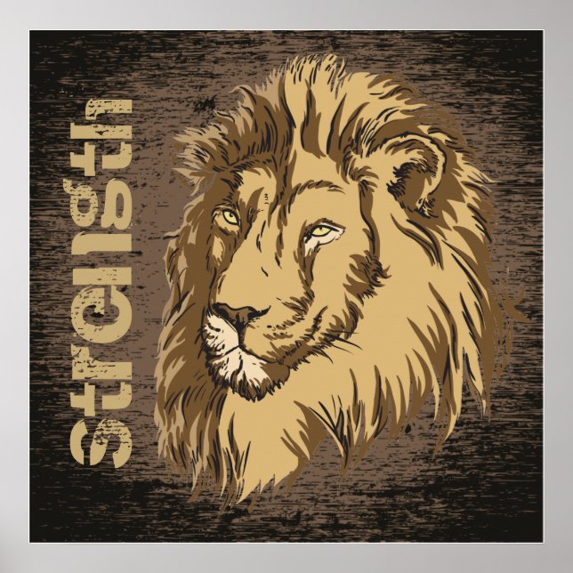 anpassningsbarna lejont huvud poster (Framsidan)