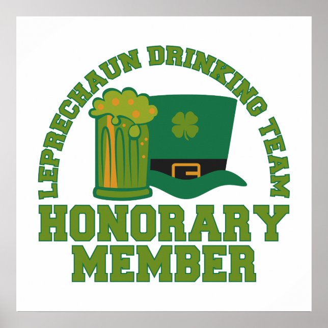 Anpassningsbarna Leprechaun Drinking Team poster (Framsidan)
