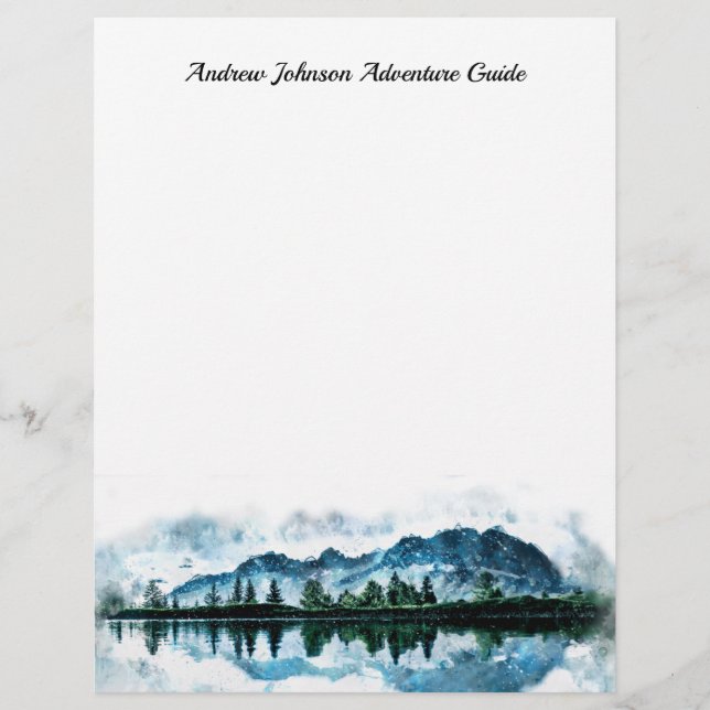 Anpassningsbarna Letterhead från Mountain Äventyr  Brevhuvud (Framsida)