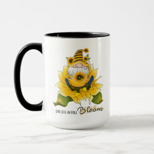 anpassningsbarna "Live Life in Fullt Bloom" Gnome/ Mugg