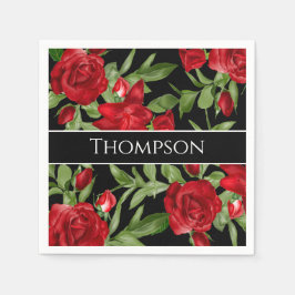 Anpassningsbarna Loely Red and Black Pappersservett