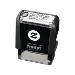 ANPASSNINGSBARNA LOGOTYP RETURADRESS 5 LINJER SJÄLVFÄRGANDE STÄMPEL