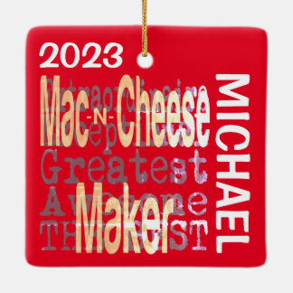 Anpassningsbarna Mac och Cheese Maker Extraordinai Julgransprydnad Keramik