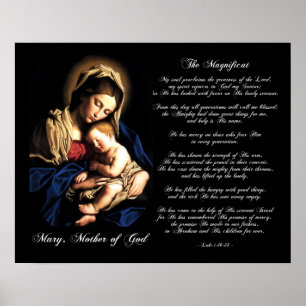 Anpassningsbarna Magnificat - Madonna och Child Po Poster