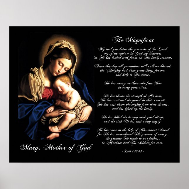 Anpassningsbarna Magnificat - Madonna och Child Po Poster (Framsidan)