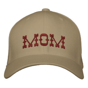 Anpassningsbarna Mamma Simple Modern Typography Broderad Keps