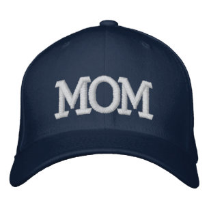 Anpassningsbarna Mamma Simple Modern Typography Broderad Keps