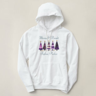 Anpassningsbarna Merry & Bright Rosa Winter Julgra T Shirt