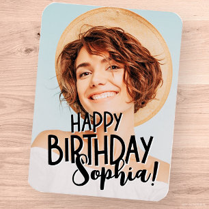 Anpassningsbarna Modern Coola Roligt Foto Birthday Magnet