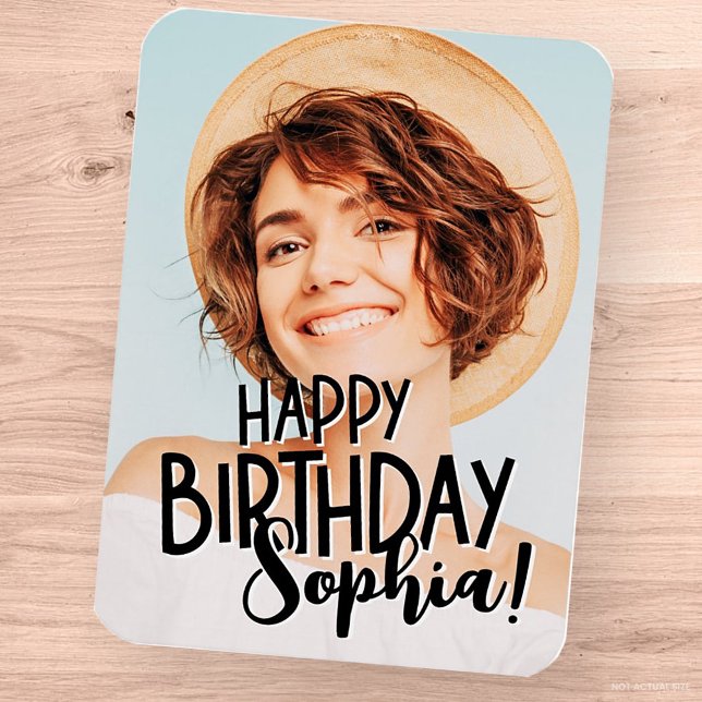 Anpassningsbarna Modern Coola Roligt Foto Birthday Magnet (Skapare uppladdad)