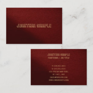 Anpassningsbarna Modern Elegant Professionell Temp Visitkort